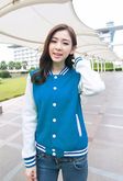 เสื้อคลุมแฟชั่น Classic stlye สวยปนเท่ห์สไตล์เกาหลี สีฟ้า รูปที่ 1