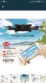 โดรนติดกล้อง FQ777 FQ17W สีดำ Mini Wifi FPV Drone Foldable Pocket RC Quadcopter รูปที่ 3