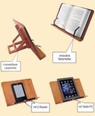 ที่วาง ipad หนังสือ โน๊ตบุ๊ค ไม้เเท้ Professional Bookrest - Buchständer aus Holz รูปที่ 5