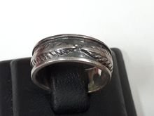 (5324) แหวนเงินรูปใบไม้ ตอก 925 รูปที่ 5