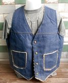 Vintage 1960-70s vest mens Blue Jeans Denim IDEAL รูปที่ 3
