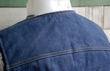 Vintage 1960-70s vest mens Blue Jeans Denim IDEAL รูปที่ 1