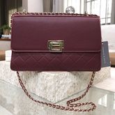 CHARLE KEITH QUILTED CHAIN SHOULD BAG red รูปที่ 2