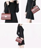 CHARLE KEITH QUILTED CHAIN SHOULD BAG red รูปที่ 1