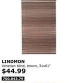 มู่ลี่ไม้ IKEA LINDMON Timber wood blind รูปที่ 1