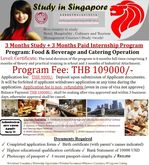 Certificate in Food and Beverage and Catering Management (หลักสูตร 6 เดือน). Singapore รูปที่ 1