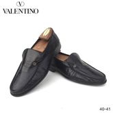 valentino รองเท้าหนังแท้ สีดำ สภาพดีหนังนิ่ม รูปที่ 1