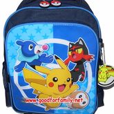 กระเป๋าล้อลาก 14 นิ้ว สีน้ำเงิน สีฟ้า Pokemon Pikaju โปเกมอน รหัส bcktropok005 รูปที่ 5