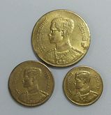 เหรียญกษาปณ์หมุนเวียนรัชกาลที่9 รุ่นแรก ปีพศ.2493 ชุด 3 เหรียญ ชนิดราคา 5 สตางค์ 10 สตางค์ และ 50 สตางค์ รูปที่ 1