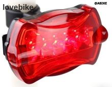 ไฟท้ายจักรยาน  ทรงโบแดง 5 led สว่างมาก มีหลายโหมด ใช้ได้เลยสวยดีสวย รูปที่ 1