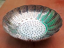 (5485) ตะแกรงนึ่งทรงโดม ประกอบอาหารเอนก ประสงค์ สำหรับต้ม นึ่ง ลวก ล้างผัก หรือใช้เป็นถาดวางผลไม้ หุบได้ กางได้ เก็บง่าย รูปที่ 5