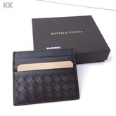 ★ NeW ★ Bottega Veneta Signature Brown Leather Card Holder รูปที่ 1