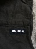 กางเกงยีนส์ขา UNIQLO สั้นสีดำ แถบขาวซีด เอว 34” รูปที่ 5