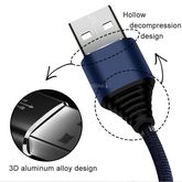 ส่งฟรี สายชาร์จ JOYROOM S L316 1.2m 3D Aluminium Alloy iPhone USB Data สีน้ำเงิน ของแท้ รูปที่ 5
