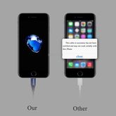 ส่งฟรี สายชาร์จ JOYROOM S L316 1.2m 3D Aluminium Alloy iPhone USB Data สีน้ำเงิน ของแท้ รูปที่ 4