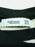 เดรสยาวลายทางสีดำ-สีขาว ทรงเข้ารูป Zara แท้ มือสอง พร้อมส่ง รูปที่ 3