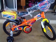 จักยาน MTB เด็ก 16 นิ้ว LA Racing ส้ม-เหลือง รูปที่ 1