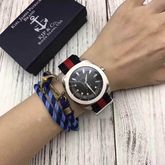  GUCCI GG2570 Blue Dial Blue and Red Nylon Men's Watch รูปที่ 1