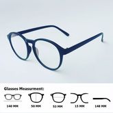 แว่นกรองแสงสีฟ้า ทรงกลมสีดำ สำหรับคนใช้มือถือและคอม ถนอมสายตา เลนส์พิเศษตัดแสงฟ้า พร้อมกันรังสีUV รูปที่ 3