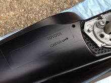 หูกระจกมองข้าง ข้างซ้าย ของ Toyota yaris โฉมแรก จากรุ่น S-limited พับไฟฟ้า 5 สาย เป็นของใหม่เก่าเก็บ สีดำเดิมแท้จากโรงงาน รูปที่ 2