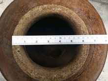 ไหโบราณ มาจากเมืองจีน ปั้มอักษรจีน  ความสูง19นิ้ว เก็บสะสมได้มา40ปี ใครสนใจ เชิญเป็นเจ้าของใหม่ได้ครับ รูปที่ 5