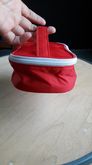 กระเป๋าซิบหูหิ้วใส่เครื่องสำอางค์ สีแดงสด ของใหม่ ตำหนิเปื้อน สินค้าจากญี่ปุ่น รูปที่ 3