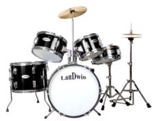 LANDWIN กลองชุด เด็ก 5ใบ Drum Set 5pcs 16"x10"x12L S E600D(แถมไม้กลอง 2 คู่) รูปที่ 1