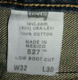 กางเกงยีนส์ Levi's 527 LOW BOOT CUT W32 L30 Made in Mexico รูปที่ 2
