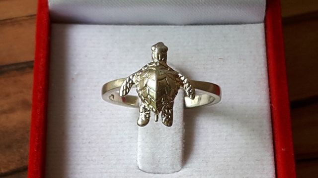 (2602) เเหวนเงินเเท้รูปเต่า