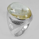 แหวนเงินแท้925 เบอร์59-60 ประดับพลอยแก้วโป่งข่าม ควอซต์ขาวใส รูปร่างแบบแหวนผู้ชาย หนัก8.17กรัม รูปที่ 2
