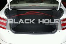 พรมรถยนต์ พรมปูพื้นรถยนต์ Blackhole Carmat พรมรถยนต์เข้ารูป2ชั้นแบบรูรังผึ้ง ขอบลายใหม่ Honda City Trunk 2008-2013 รูปที่ 7
