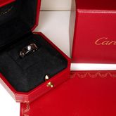 แหวน Cartier Love 3diamonds ทองคำขาว 18K ไซส์46 +กล่องและการ์ด (Used) รูปที่ 4