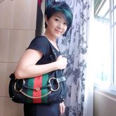 GUCCI BLACK LEATHER AND CANVAS HORSEBIT HOBO BAG รูปที่ 9