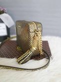NEW Michael Kors Ginny Gold Medium Leather Crossbody Bag รูปที่ 3