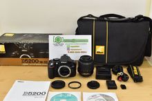 ขาย Nikon D5200+Lens 18-55mm.VR+เครื่องสวย+กระเป๋านิคอนแท้ และอุปกรณ์ยกกล่อง จอไม่มีรอยขีดข่วน ความละเอียดสูง 24 ล้าน ยางไม่บวม ไม่มีฝุ่น รา รูปที่ 1