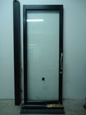 ขายประตูกระจกบานสวิงเดี่ยว สีดํา กว้าง 78 สูง 196 cm สภาพใหม่ รูปที่ 1