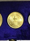 เหรียญชุด ทองคำ25ปีครองราช พ.ศ.2514 ครบชุดกล่อง3เหรียญ หายากมากๆสภาพสวยUnc  รูปที่ 4