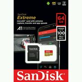 SanDisk Extreme microSD 64GB ความเร็วเขียน 100MBs อ่าน 60MBs รูปที่ 1