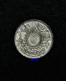 เหรียญ 1 สตางค์ดีบุก พ.ศ.2487 เลขอารบิค และ พศ ใช้ส.เสือ และเทียบขนาดกับเหรียญ25สตางค์ปัจจุบัน รูปที่ 1