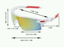 Unisex UV400 Windproof แว่นตากันแดดสำหรับกีฬากลางแจ้ง   มีบริการเก็บเงินปลายทาง รูปที่ 2