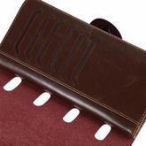 Baellerry กระเป๋าสตางค์ ผู้ชาย กระเป๋าเงิน กระเป๋าตัง บาง ทรงยาวMen Wallet Business Style Long Pattern PU Leather Wallet for Men -Brown รูปที่ 3