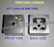 Preform carbide พรีฟอร์ม คาร์ไบด์  Tie Bar Cut die Preform Carbide Punch Carbide ตามแบบ Drawing รูปที่ 2