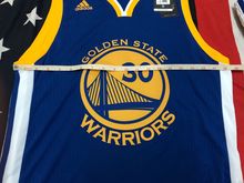 ชุดบาสเก็ตบอล NBA 30 Stephen Curry  Golden state warriors swingman Royal blue รูปที่ 2
