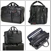 TUMI Alpha Expandable Leather Briefcase หนังแท้ ขยายได้ รูปที่ 1
