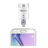 iDrive 32 GB  แฟลชไดร์ฟสำรองข้อมูล  iphone ipad android สีขาว รูปที่ 3