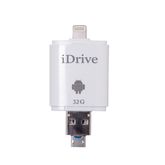 iDrive 32 GB  แฟลชไดร์ฟสำรองข้อมูล  iphone ipad android สีขาว รูปที่ 6