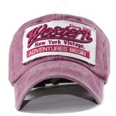 5 สี หมวกแก๊ป หมวกเบสบอล ปักลาย Western สไตล์ วินเทจ ตกปลา เดินป่า ท่องเที่ยว ใส่สบาย รอบหัว 56-60 cm รูปที่ 6