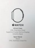 Apple Watch ขนาด 42mm ตัวเรือน Stainless Steel รุ่น 1 ใหม่เอี่ยม ความจุแบตเต็ม สาย Black Sport ยกกล่อง รูปที่ 5