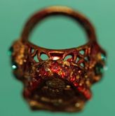 แหวน สมเด็จโต ฝังพลอยแดง กรุพระธาตุพนม ขนาดวงใน1.7วงนอก2.2 เซ็นต์ ค่ะ รูปที่ 3