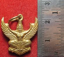 เหรียญ พญาครุฑ พระอาจารย์วราห์ วัดโพธิ์ทอง บางมด จังหวัดกรุงเทพ เนื้อชุบทอง เหรียญสวยมาก (รับประกัน พระแท้ และ ส่งฟรี) รูปที่ 2